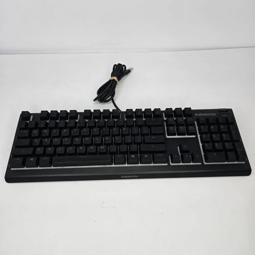SteelSeries Apex 3 Wired Membrane Whisper Quiet Switch Gaming Keyboard - UDAC